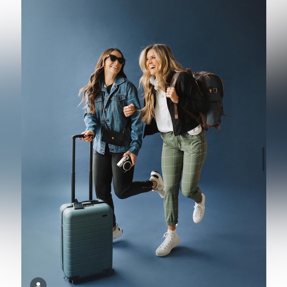 Albion Fit Green Windowpane Jetsetters